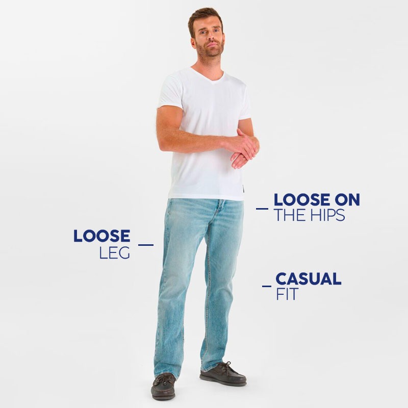 jeans loose homme le temps des cerises