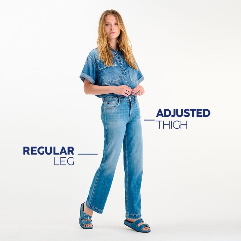jeans regular femme le temps des cerises