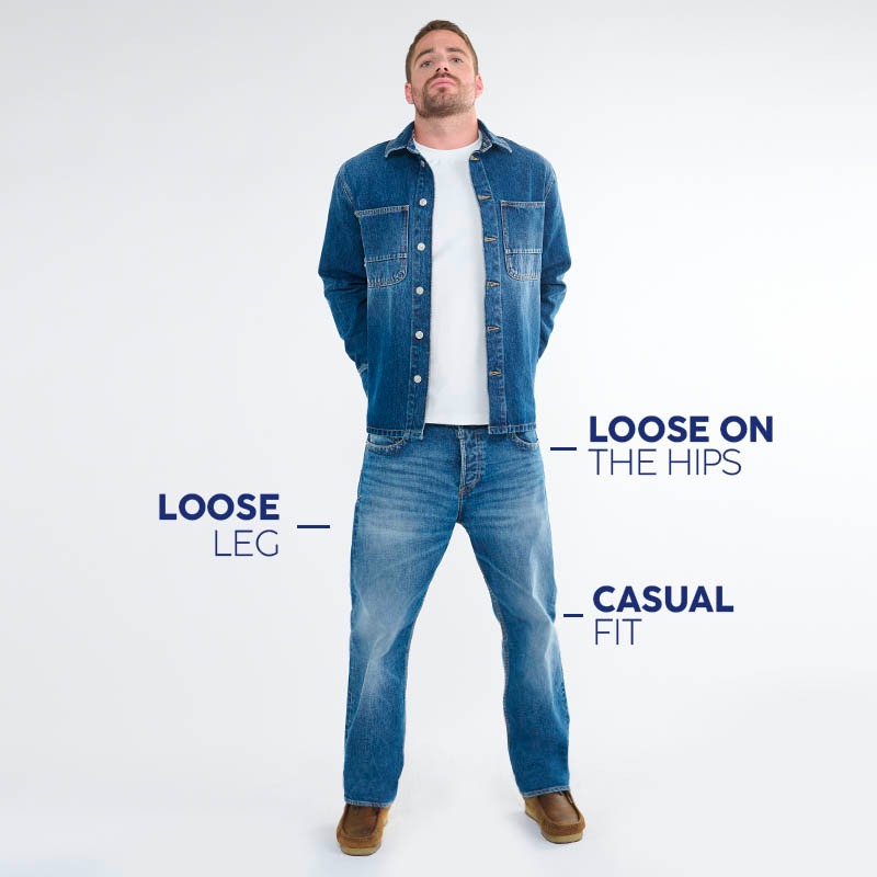 jeans loose homme le temps des cerises