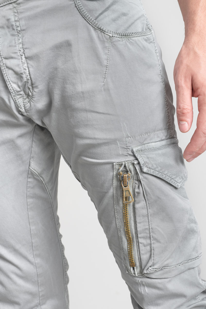 Grey Alban cargo trousers