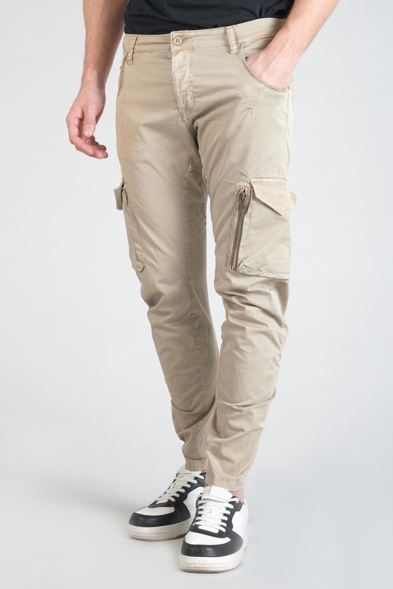 Beige Alban cargo trousers