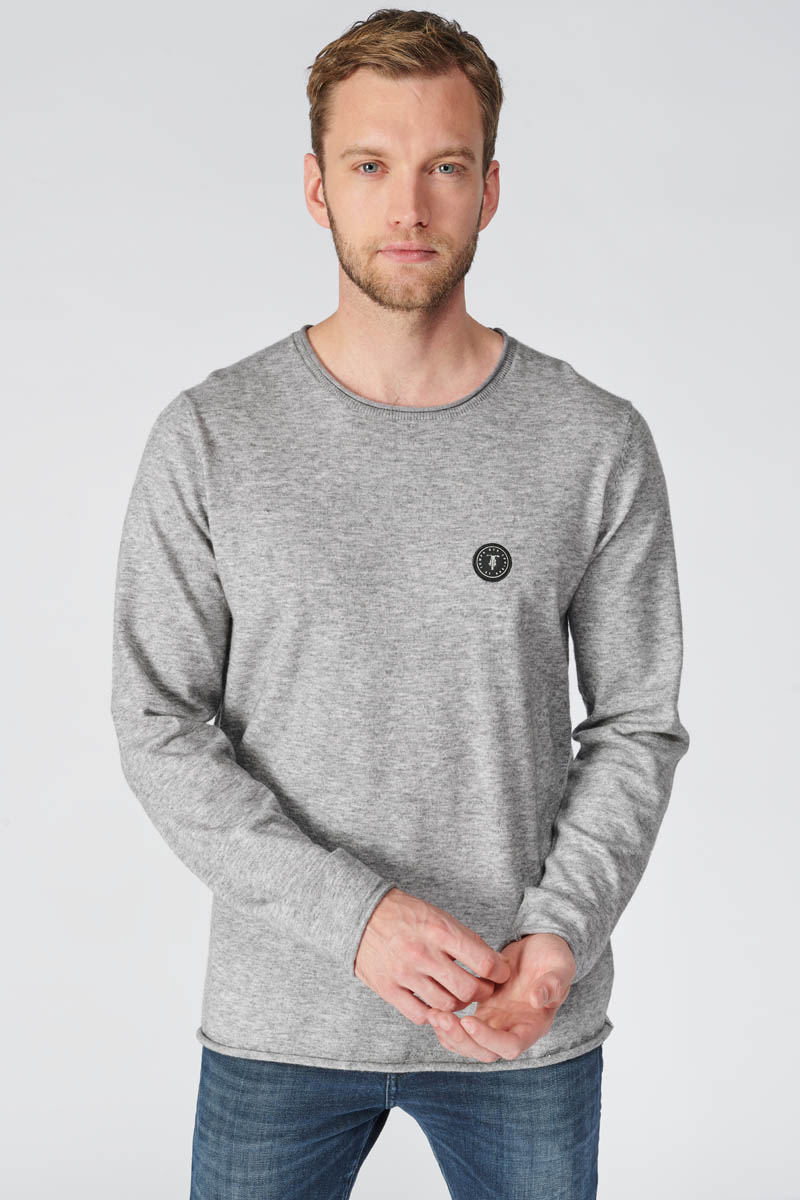 Grey marl Terry jumper