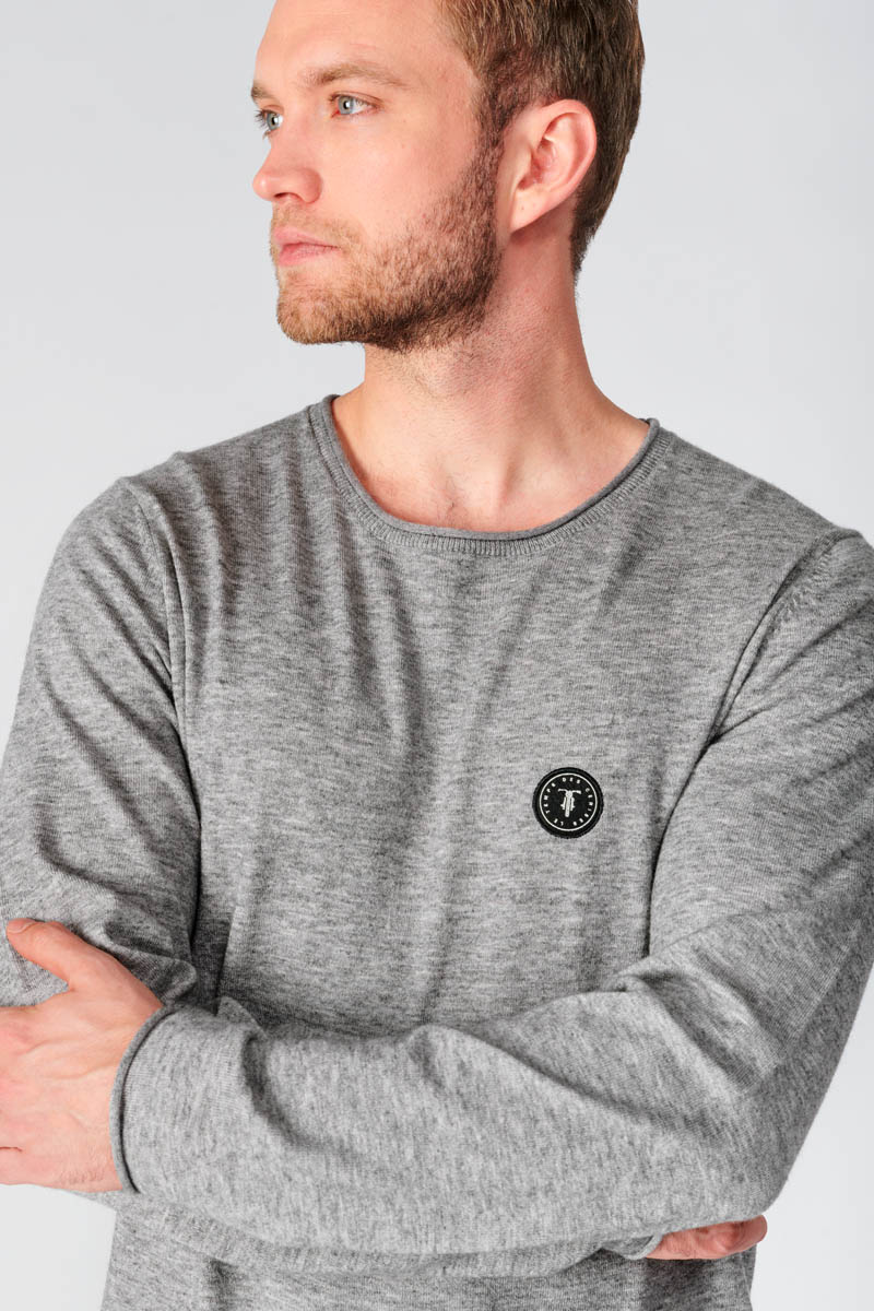 Grey marl Terry jumper