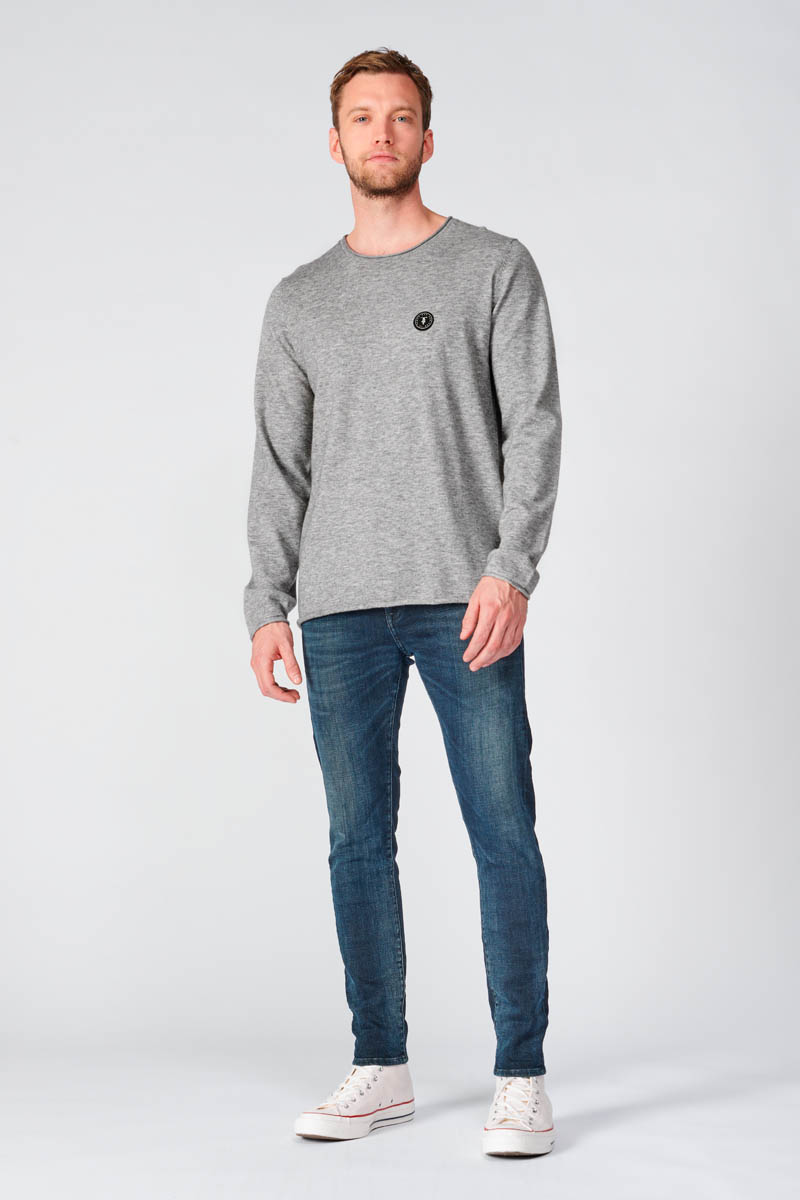 Grey marl Terry jumper