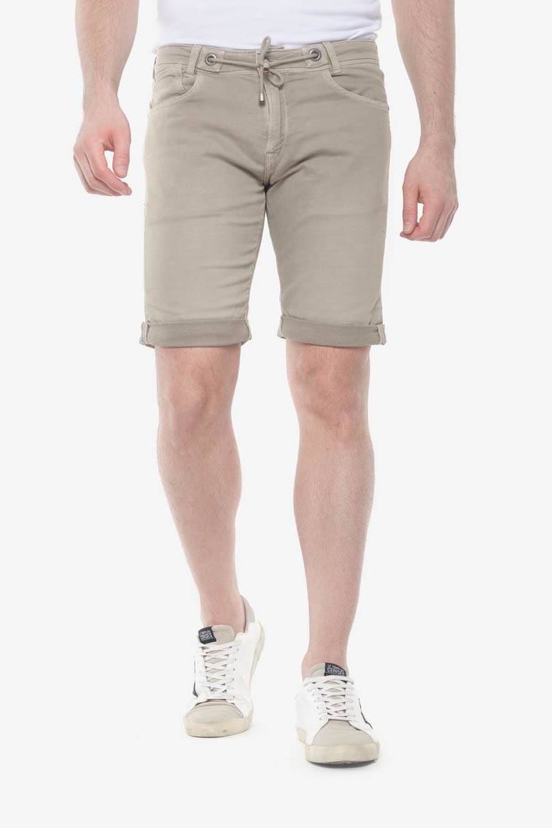 Beige Jogg Bermuda shorts