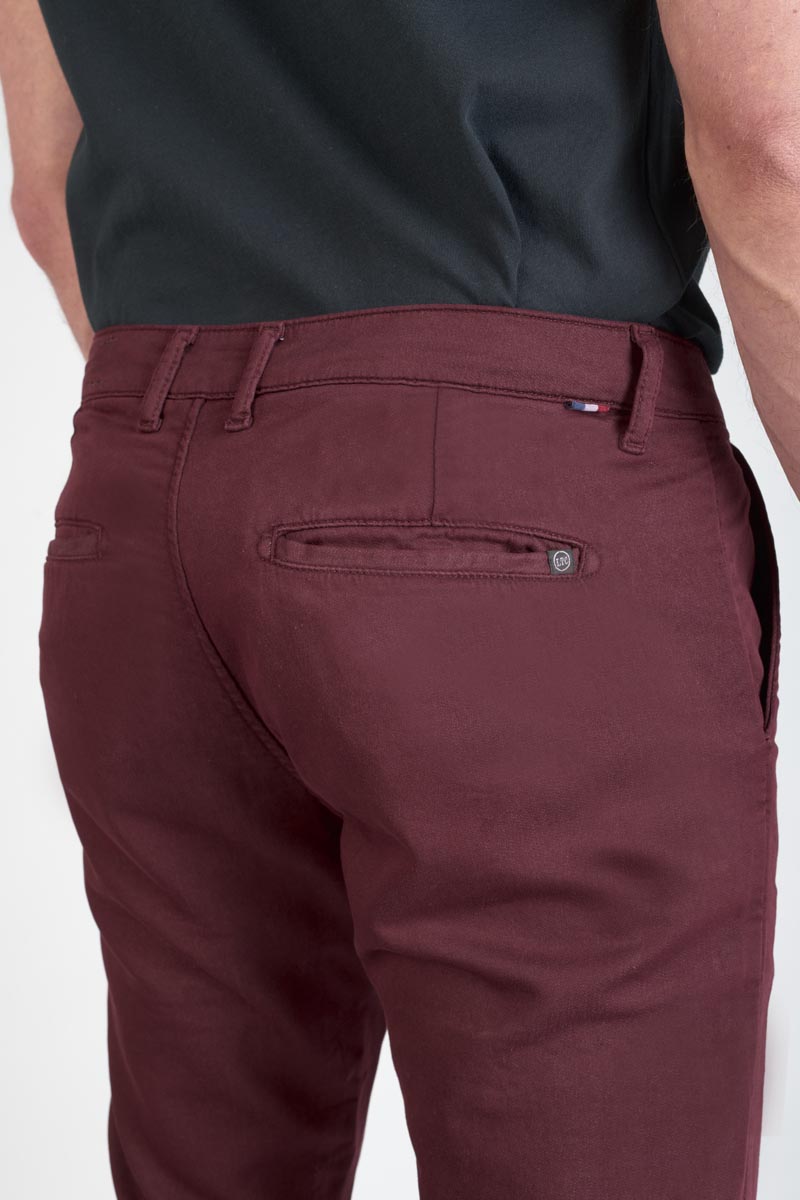 Burgundy Jogg Kurt chino pants