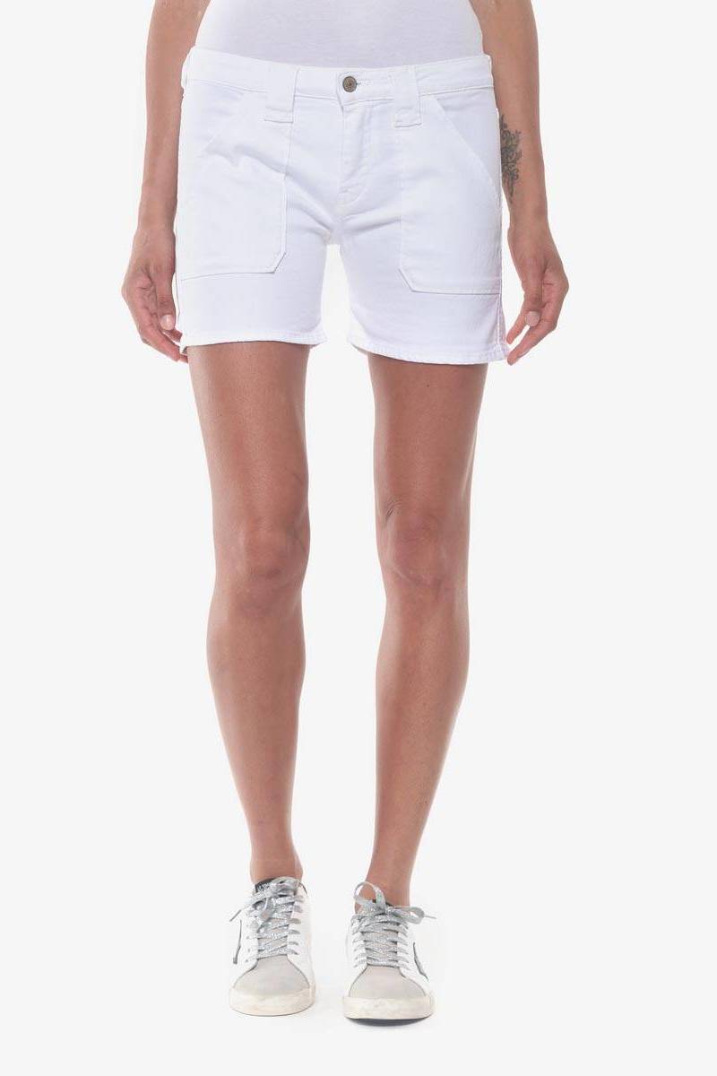 White denim Olsen2 shorts