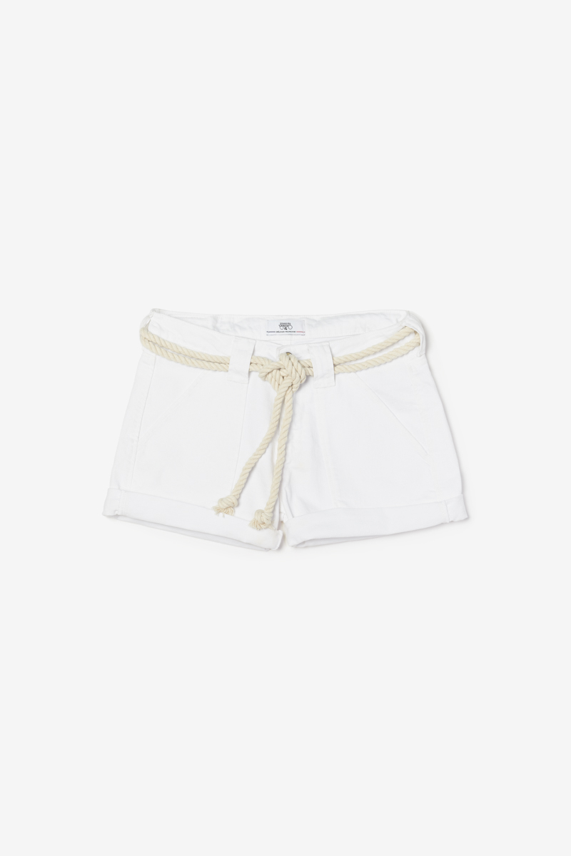 White denim Olsen2 shorts