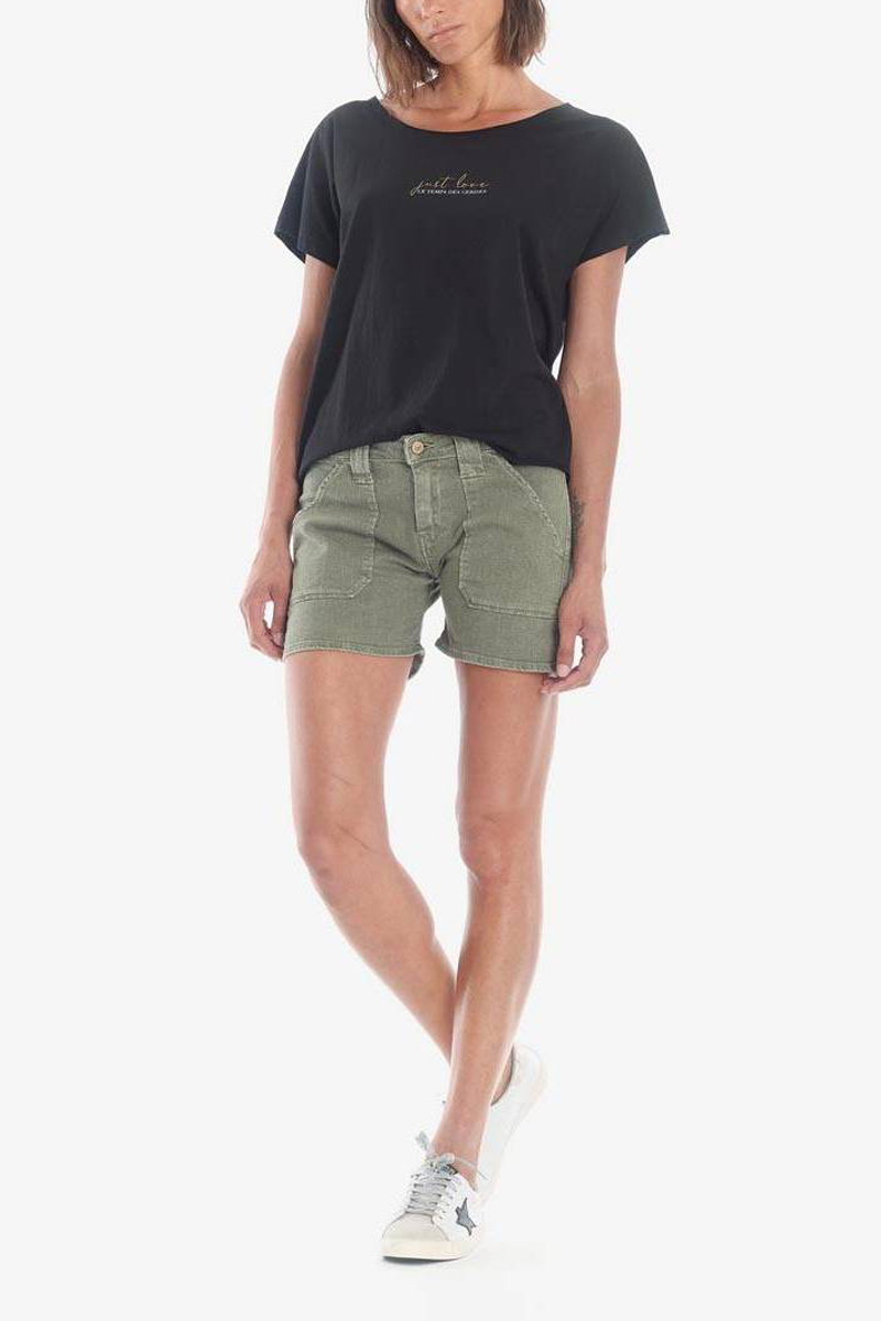 Khaki denim Olsen2 shorts