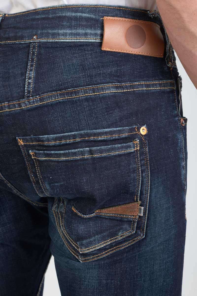 Jeans 900/16 tapered Raffi destroy bleu-noir N°2