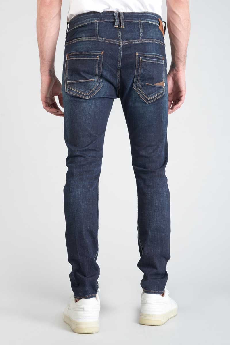 Jeans 900/16 tapered Raffi destroy bleu-noir N°2