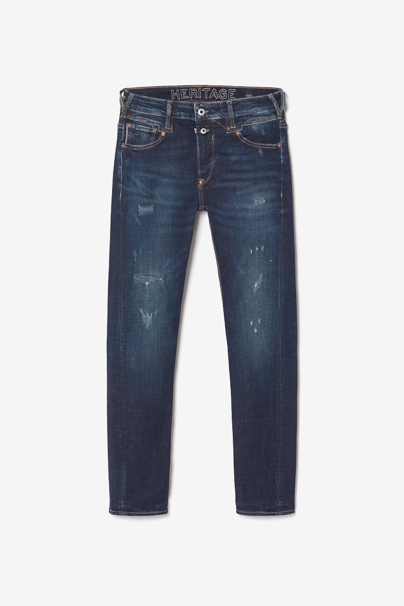 Jeans 900/16 tapered Raffi destroy bleu-noir N°2