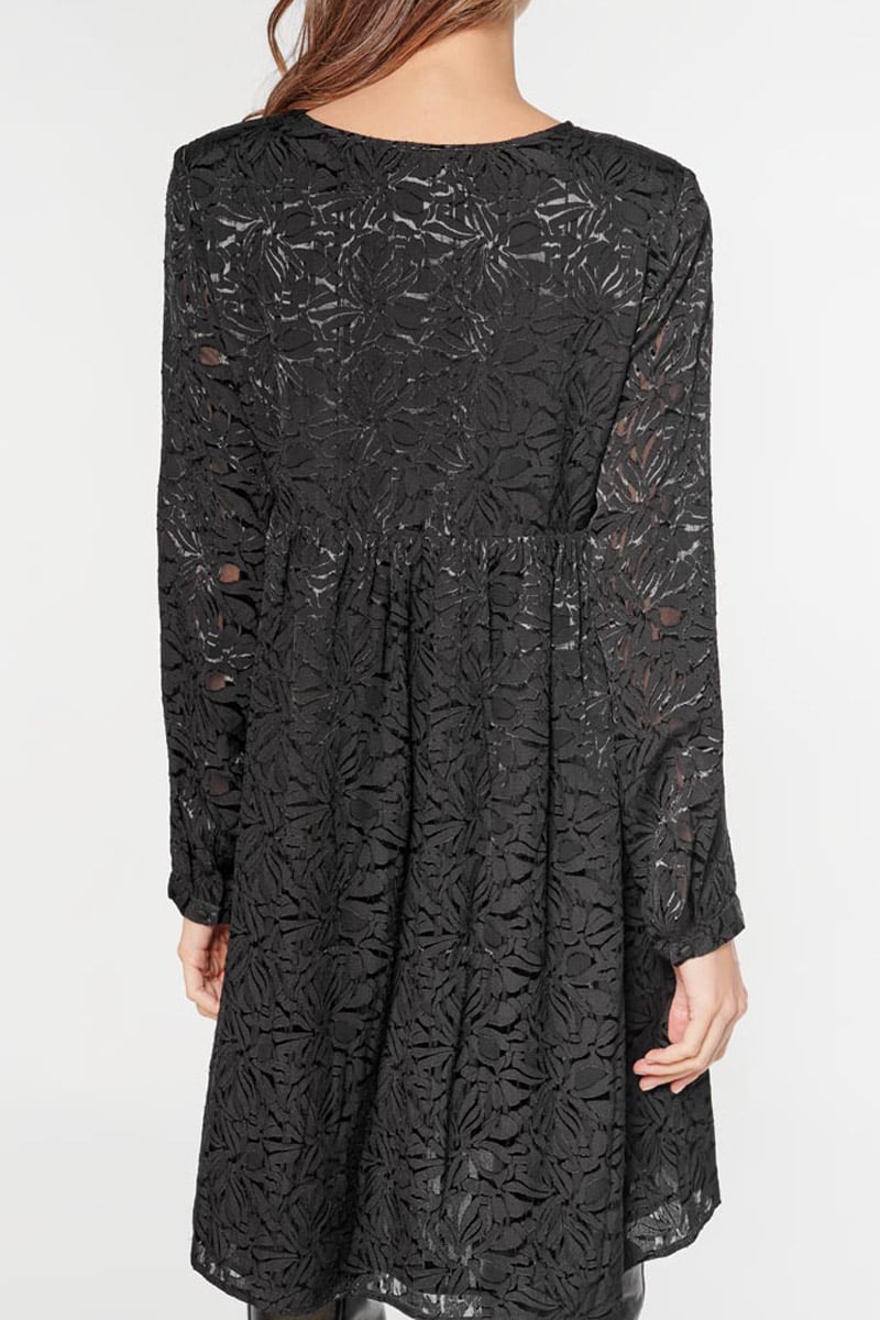 Black jacquard Iron dress