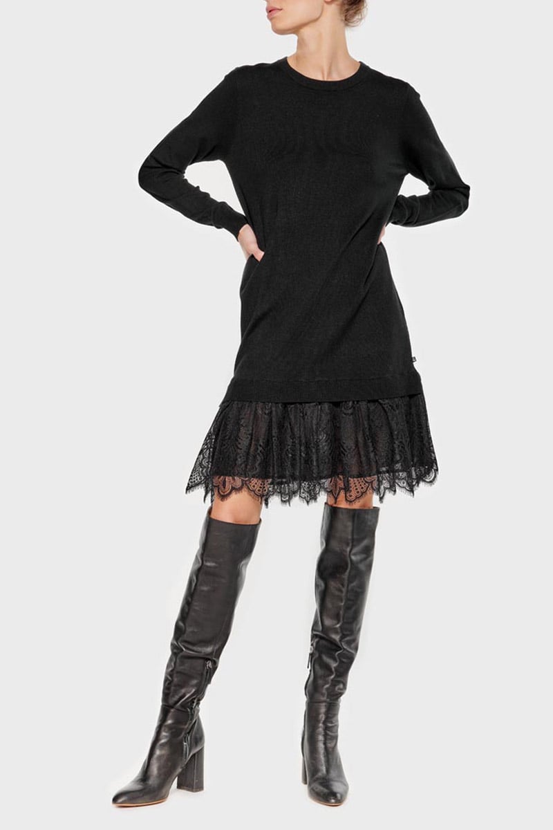 Black Kandyla pullover dress