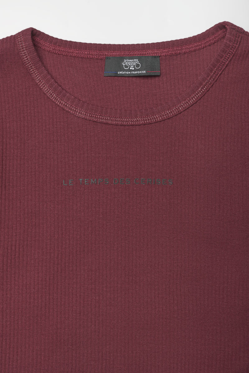 Crop top Virginia bordeaux