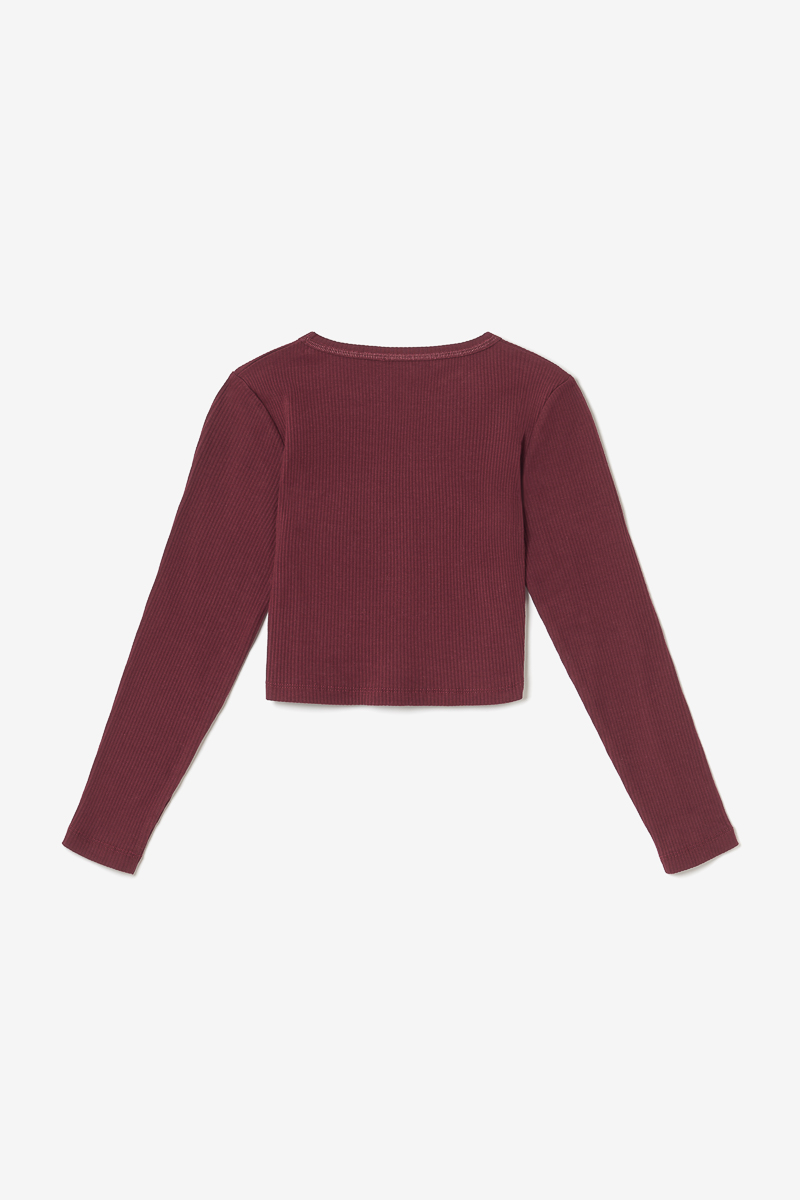 Crop top Virginia bordeaux