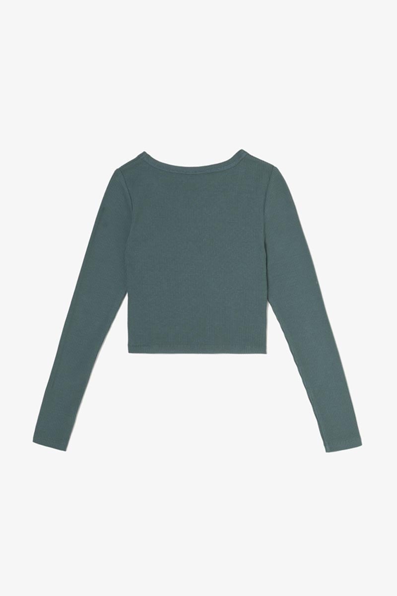 Bottle green Virginiagi crop top