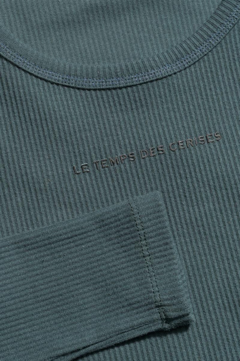 Bottle green Virginiagi crop top