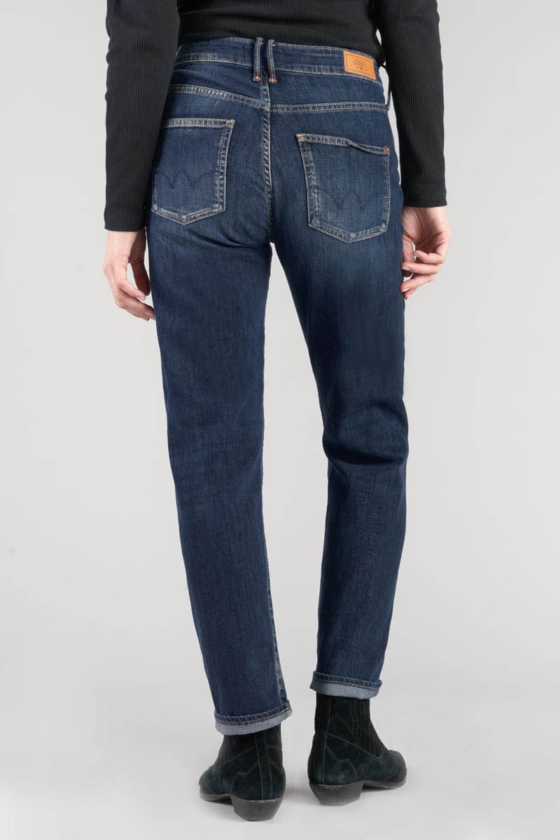 Jeans 400/18 mom Basic taille haute 7/8ème bleu N°1