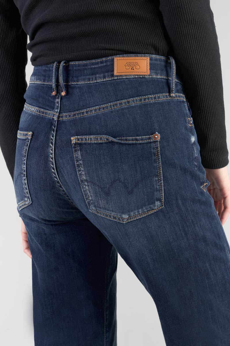 Jeans 400/18 mom Basic taille haute 7/8ème bleu N°1