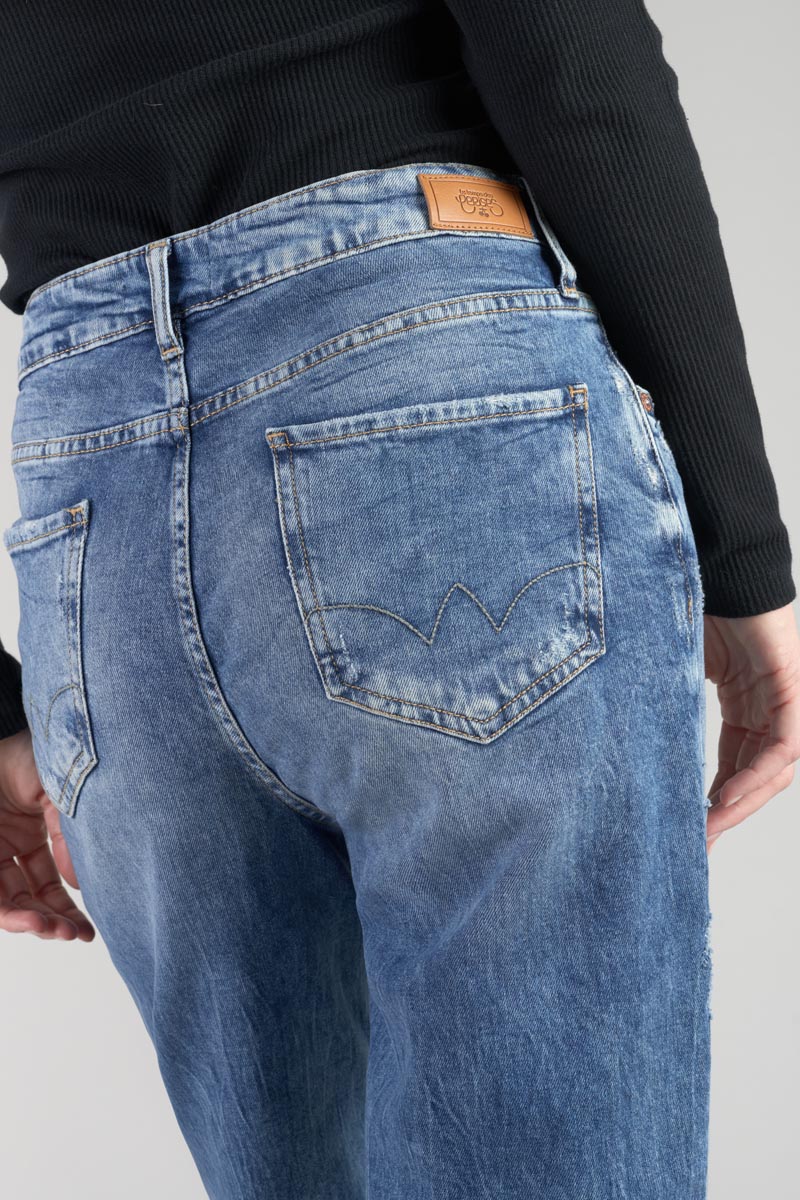 Jeans boyfit Cosy 7/8th destroy vintage blue N°4