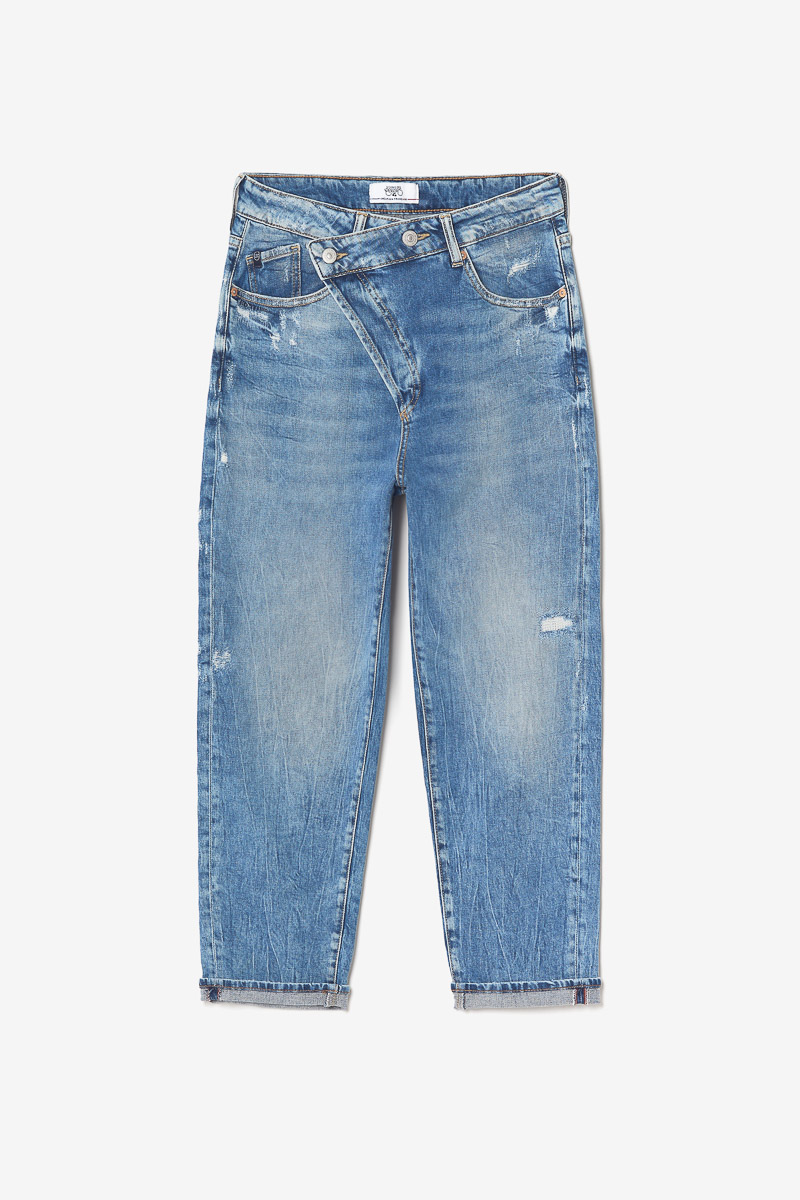 Jeans boyfit Cosy 7/8th destroy vintage blue N°4