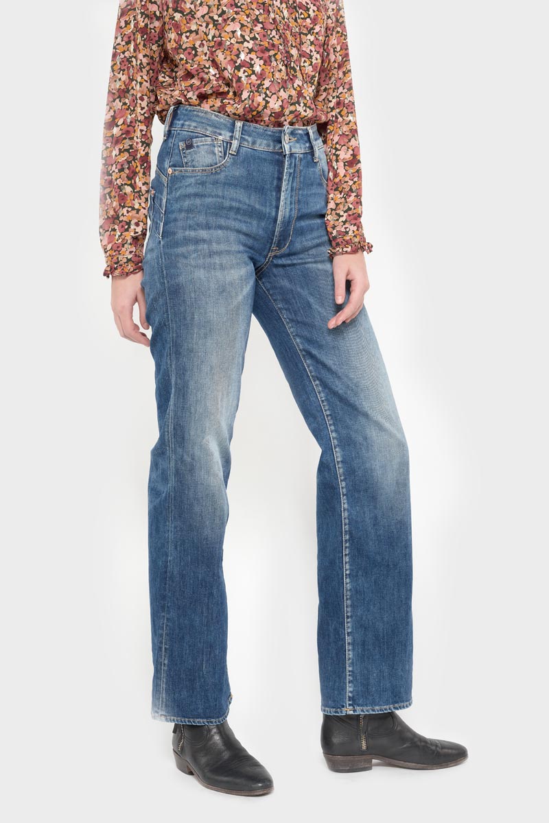 Jeans pulp regular taille haute bleu N°2