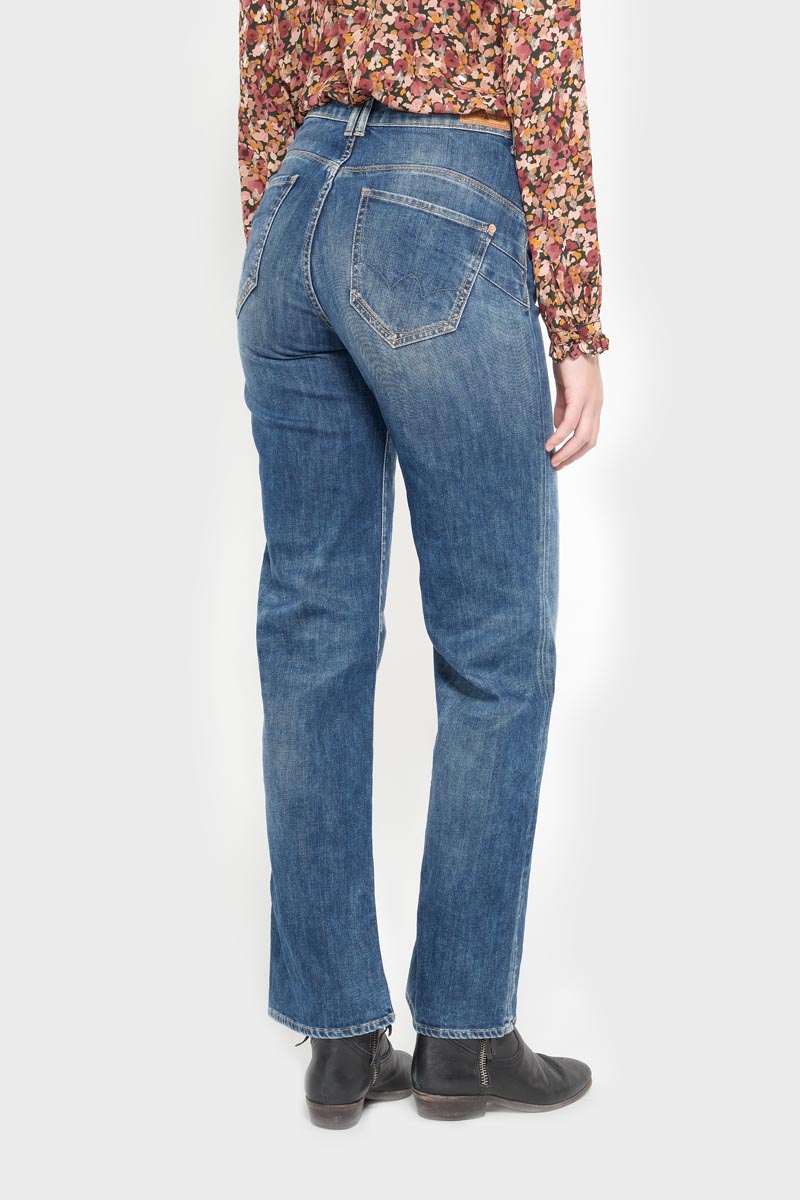 Jeans pulp regular taille haute bleu N°2