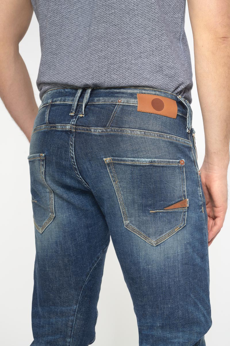 Jeans 900/03 tapered arqué Alost destroy vintage bleu N°2