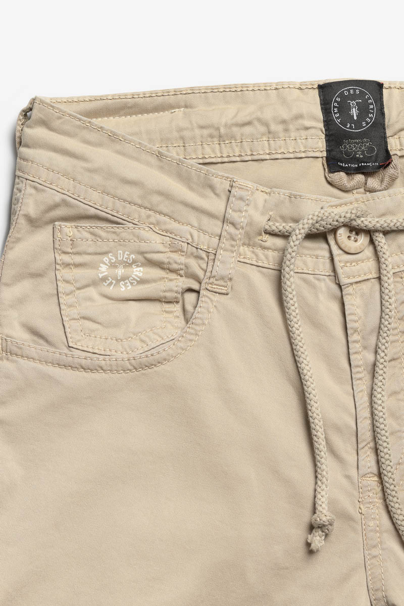 Pantalon Patos tapered arqué beige