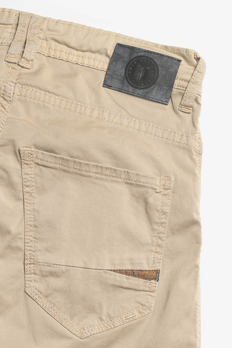 Pantalon Patos tapered arqué beige