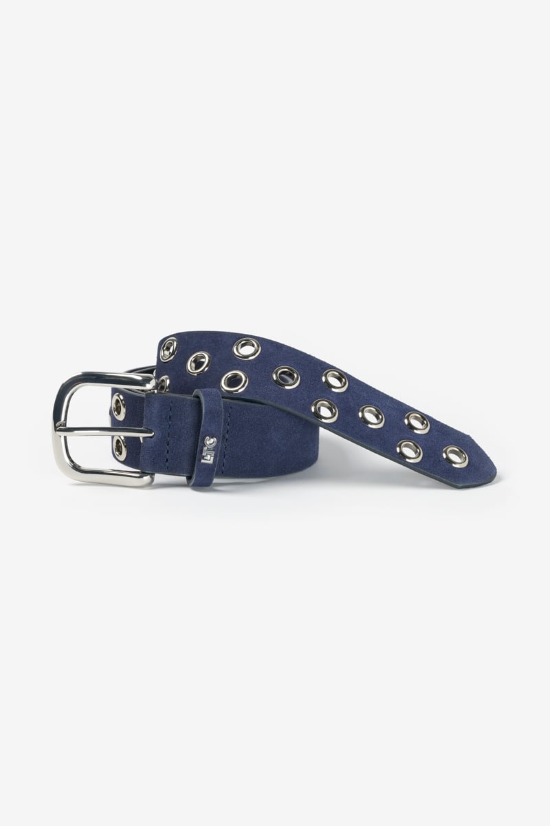 Navy suede Minog belt