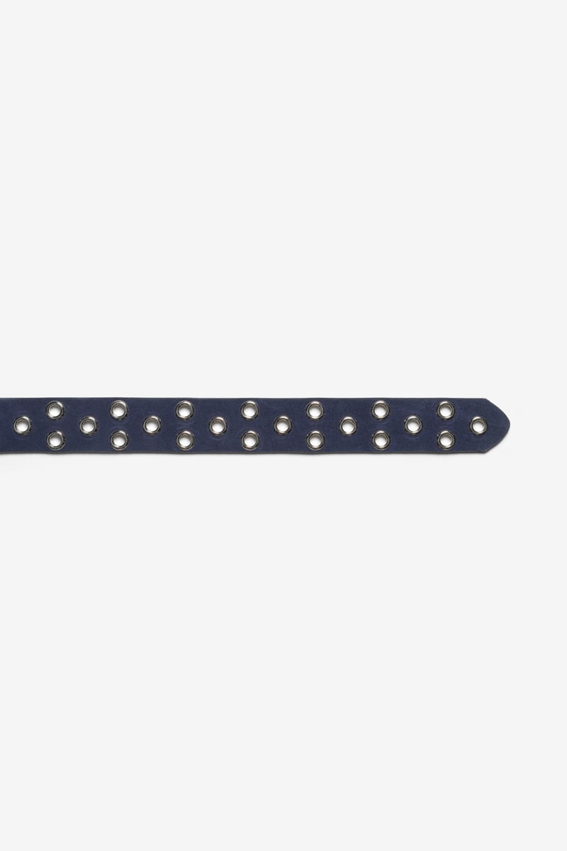 Navy suede Minog belt
