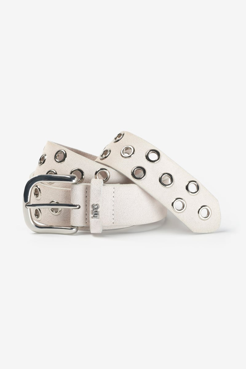Cream suede Minog belt