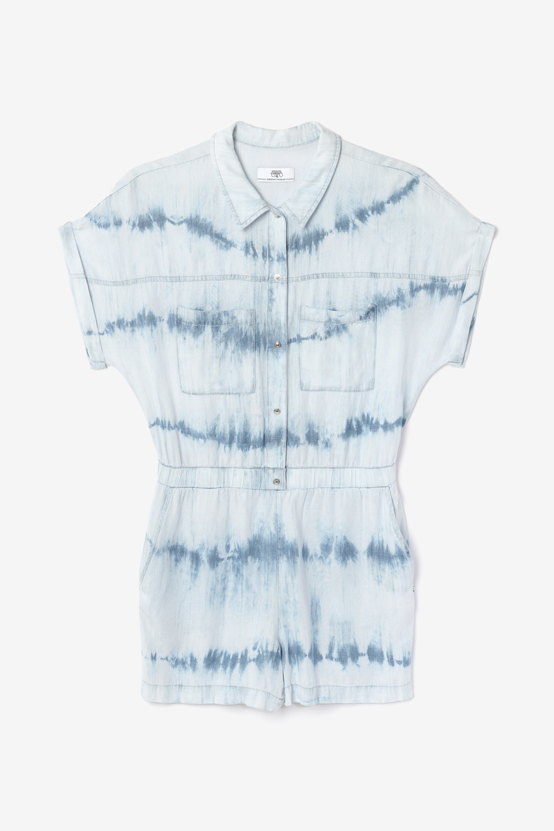 Blue tie-dye Hellas playsuit