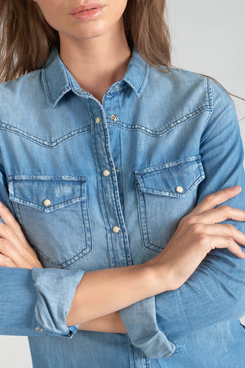 Light blue denim Juanita shirt