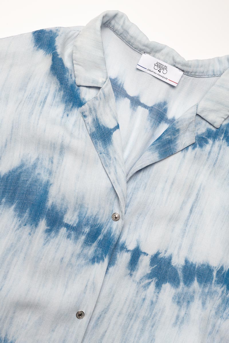 Blue tie-dye Nikosgi dress