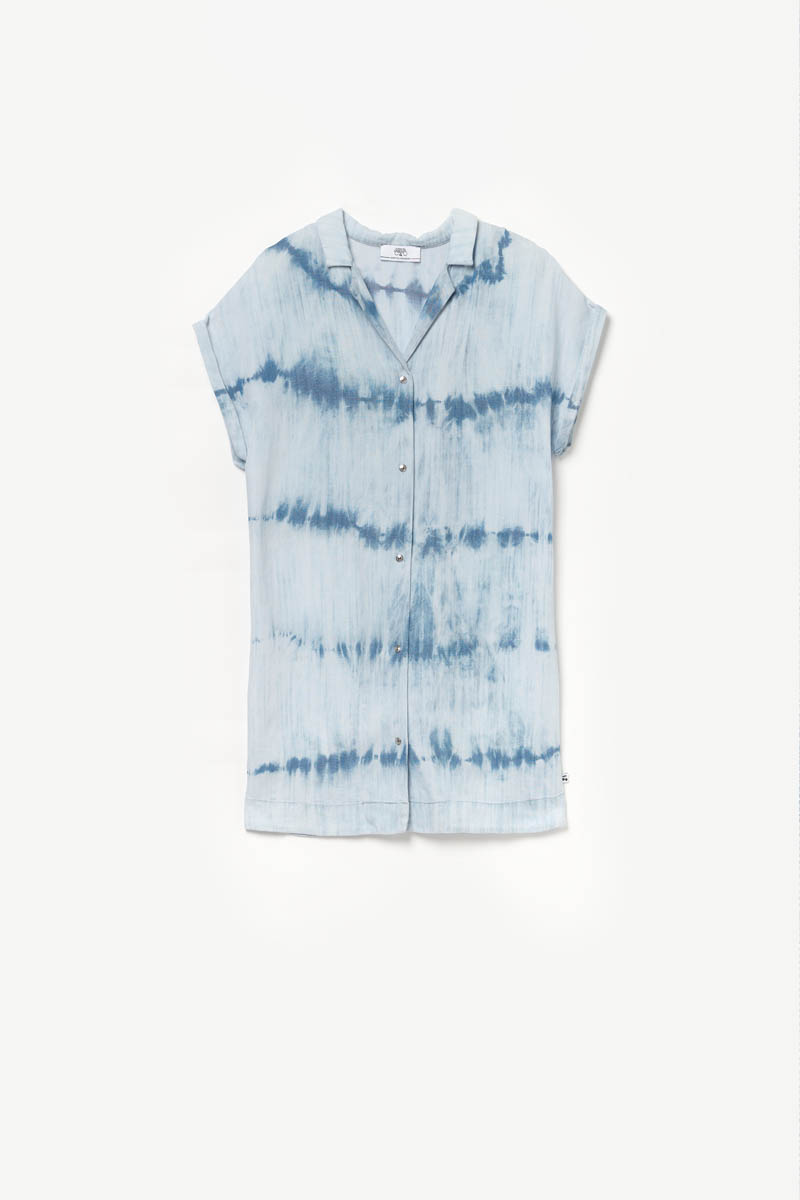 Blue tie-dye Nikosgi dress