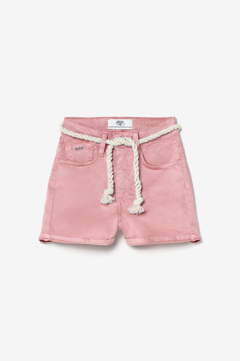 Powder pink Tiko high-waisted shorts
