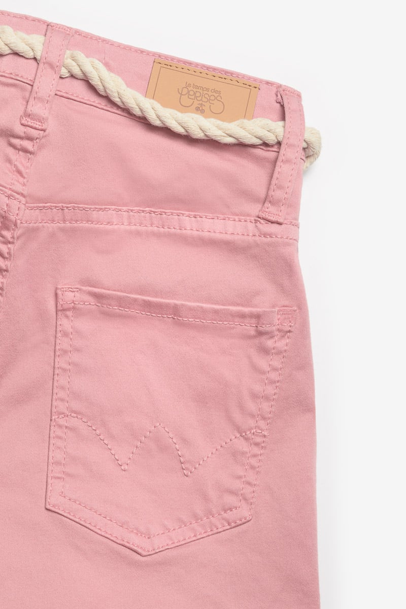 Powder pink Tiko high-waisted shorts