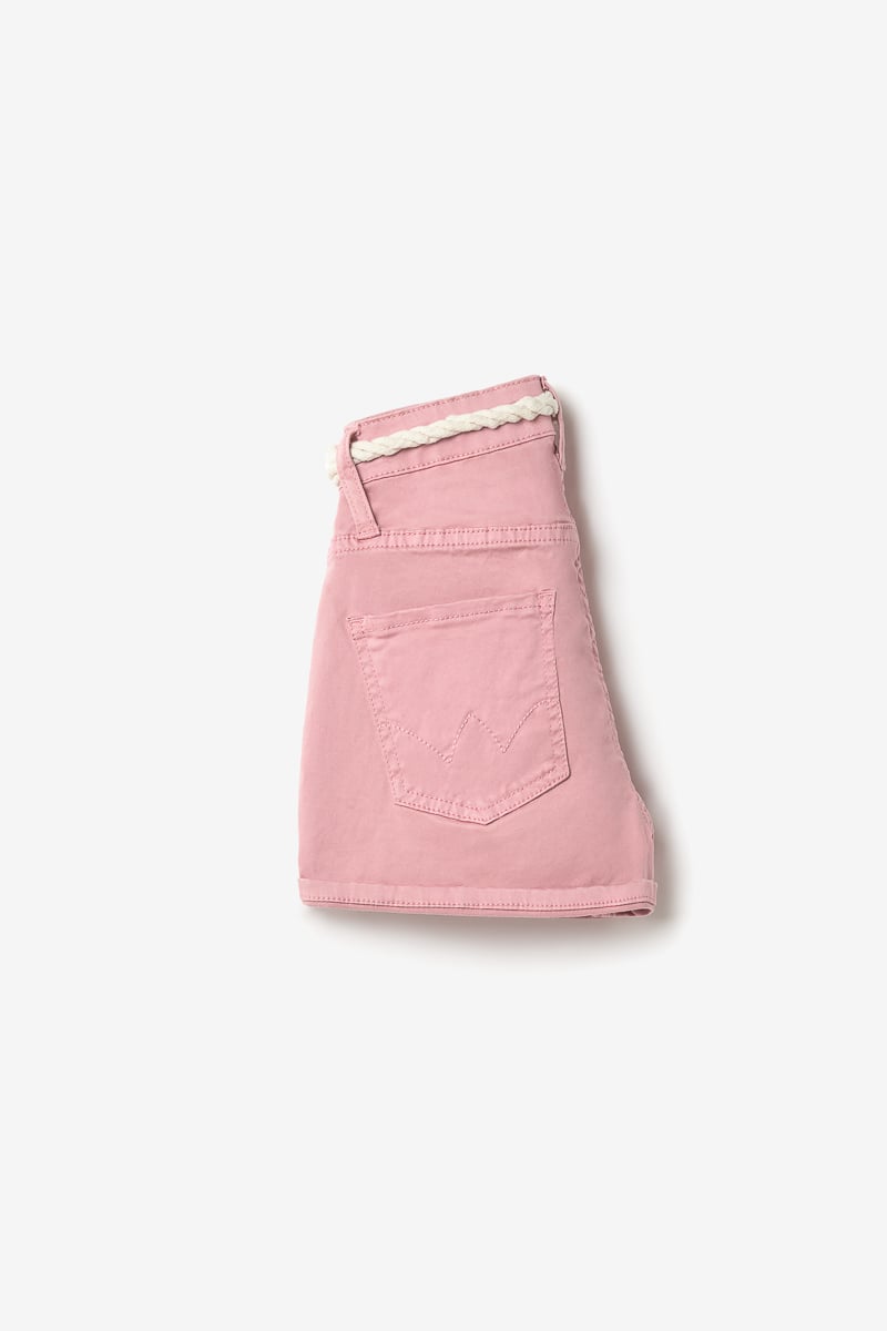 Powder pink Tiko high-waisted shorts