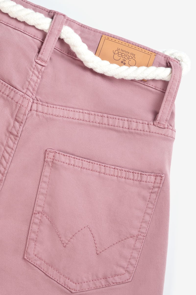 Powder pink Tiko high-waisted shorts