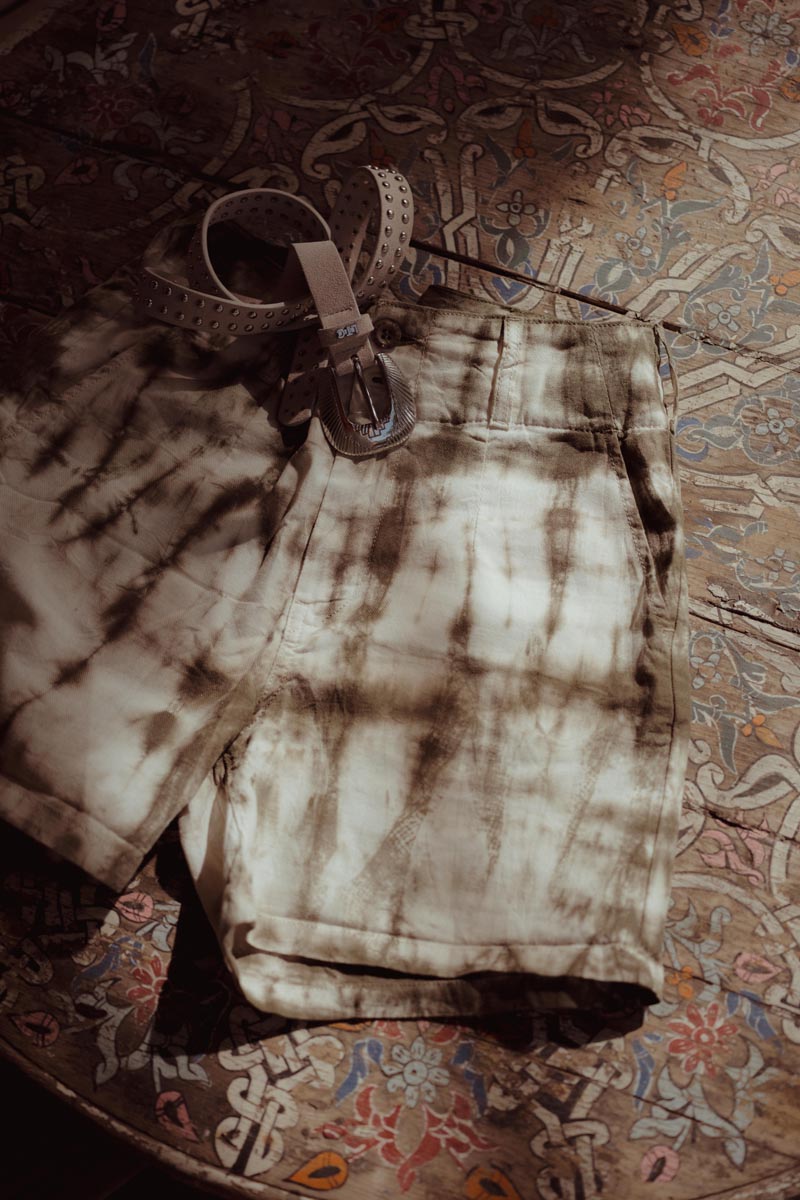 Short Sydney tie and dye kaki