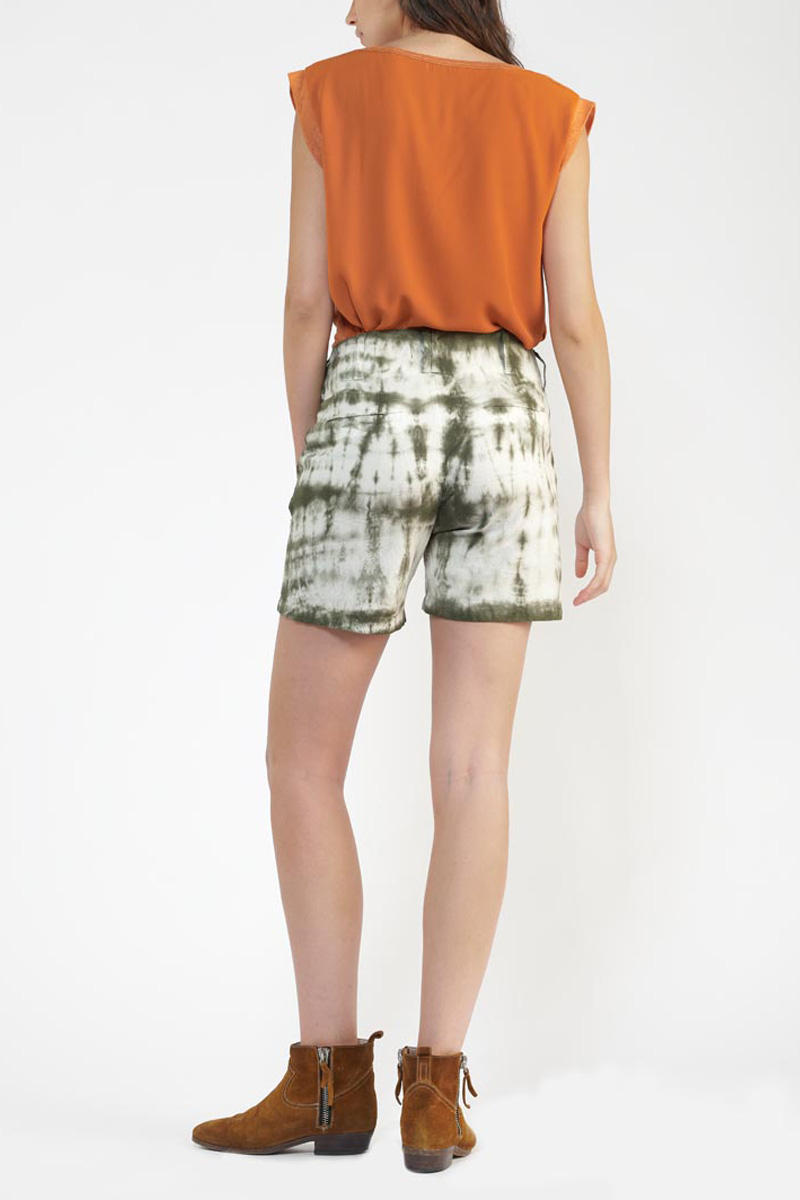 Short Sydney tie and dye kaki