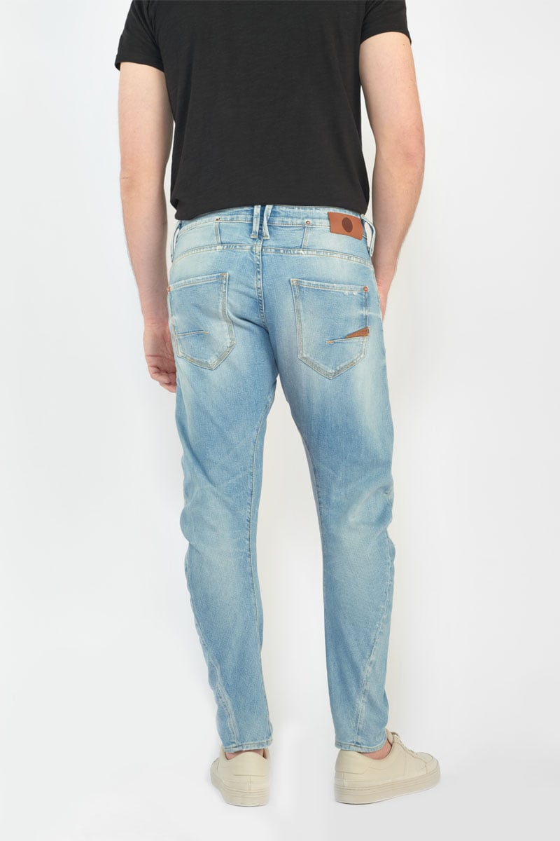 Jeans 900/03 tapered arqué Alost destroy bleu N°5