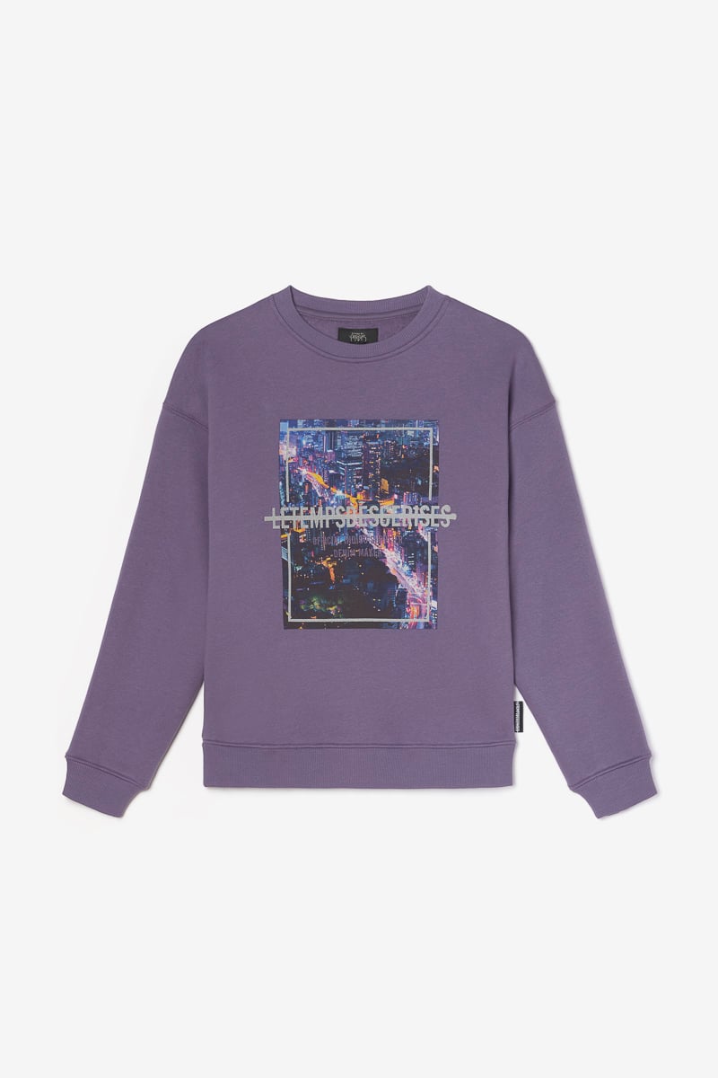 Sweat Nakabo violet imprimé