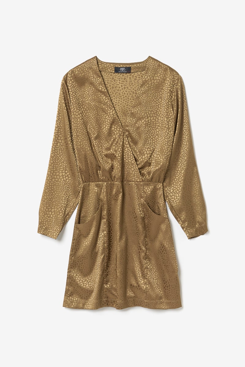 Gold jacquard Baz dress