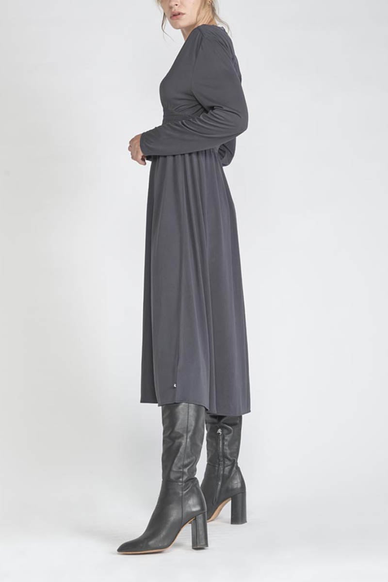 Charcoal grey Chanan maxi dress