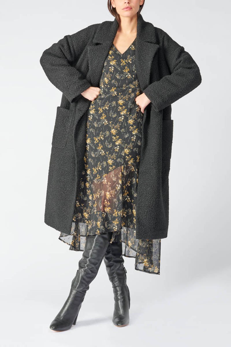 Black floral Chic maxi dress