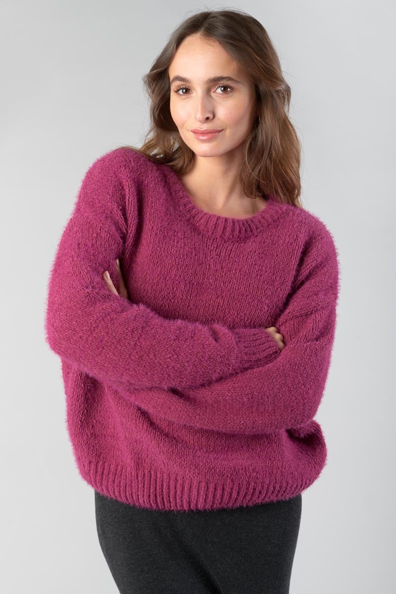 Raspberry Daisy jumper